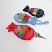 전통 색동 물고기 열쇠고리 키링 키홀더 열쇠집 공예 외국인선물