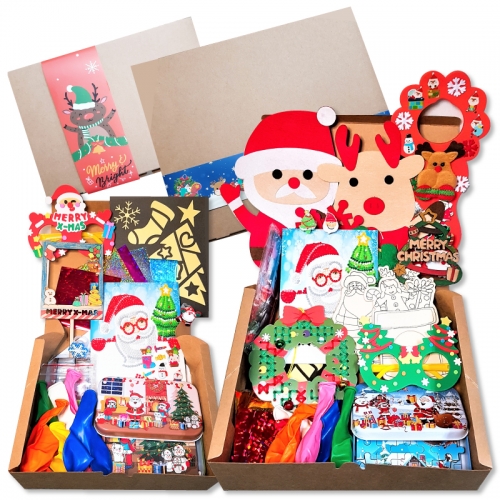 놀자샵 크리스마스 선물세트 2종 어린이집 초등학교 가족 산타선물 만들기키트 놀이키트 아이선물 단체선물 교회선물