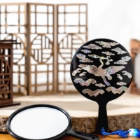 전통자개 거울꾸미기 나전칠기 스티커꾸미기 거울키트 자개스티커 학 나비 자개 전통거울 거울꾸미기 DIY 스티커놀이 전통소품 손거울 만들기KIT 공예 한국선물
