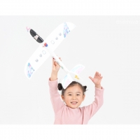 에어글라이더 비행기만들기 방과후 야외활동 스치로폼 장난감 조립 놀이 360도 회전 스티커 꾸미기 DIY 손비행기 연구 돌봄 무동력 교재 어린이 실험 초등만들기