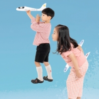 에어글라이더 비행기만들기 방과후 야외활동 스치로폼 장난감 조립 놀이 360도 회전 스티커 꾸미기 DIY 손비행기 연구 돌봄 무동력 교재 어린이 실험 초등만들기