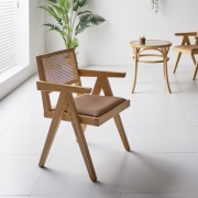 [DS]W359 보그바(오크/월넛) 카페의자 라탄의자 인테리어의자